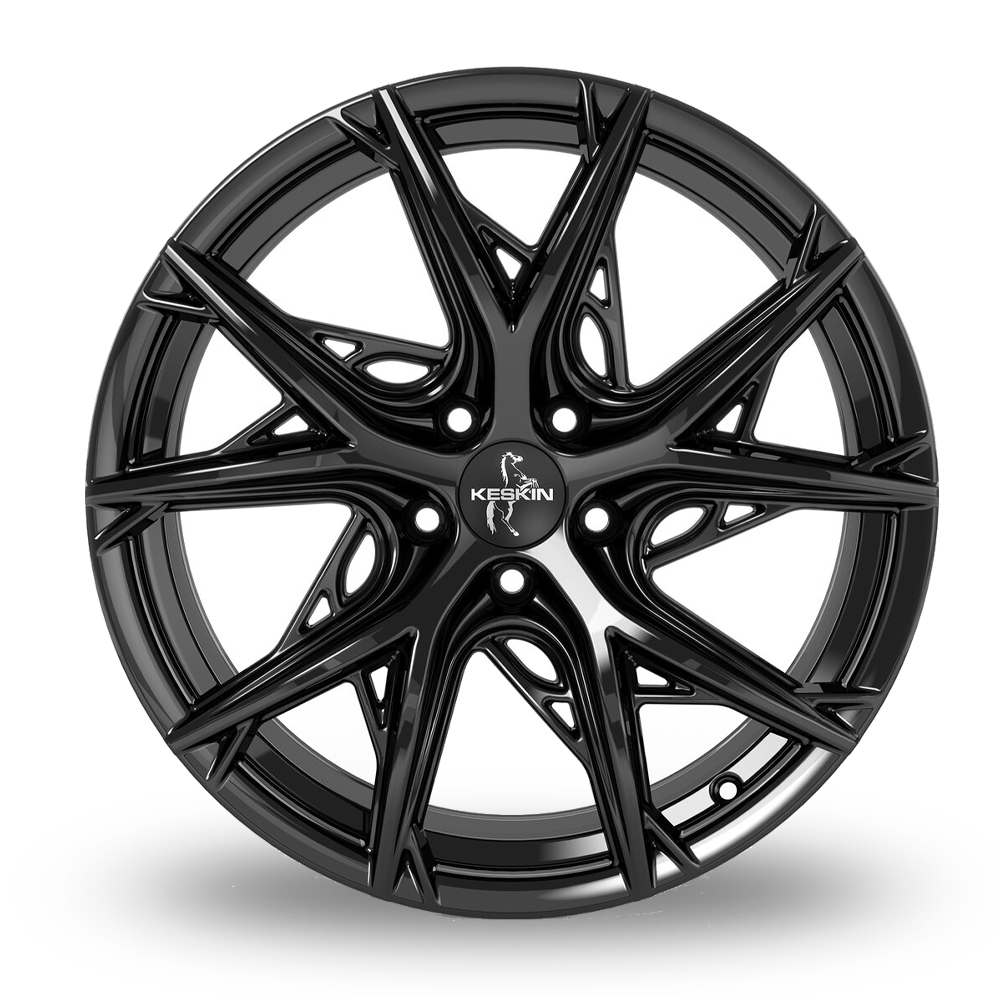 19" Keskin Tuning KT24C Gloss Black Alloy Wheels