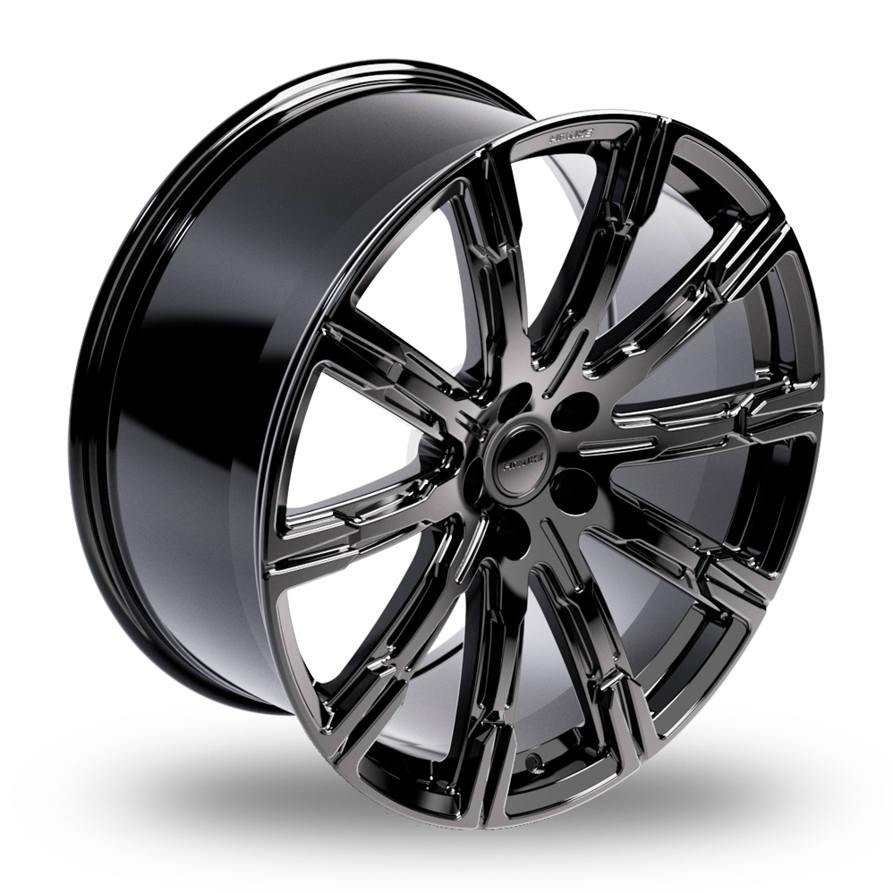 23" Hawke Saker III (FORGED) Black Alloy Wheels