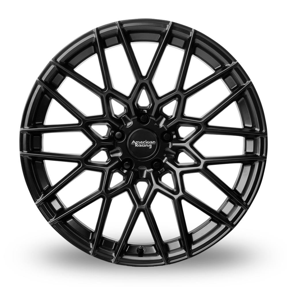 19" American Racing AR927 Barrage Satin Black Alloy Wheels