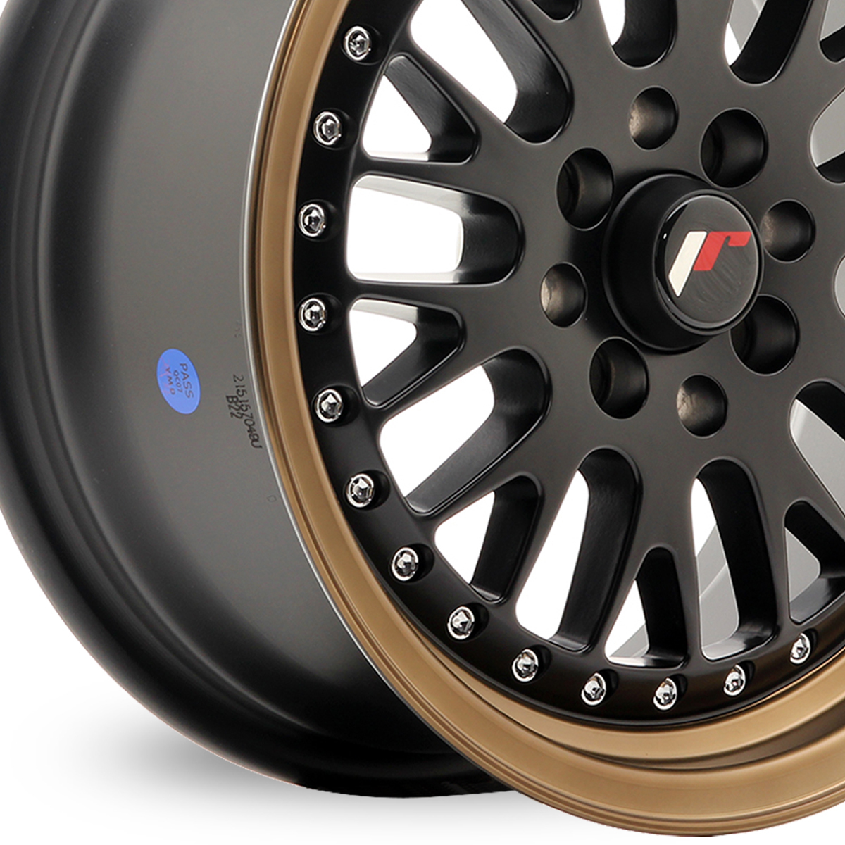 15" Japan Racing JR10 (7x15) Matt Black Bronze Lip Alloy Wheels