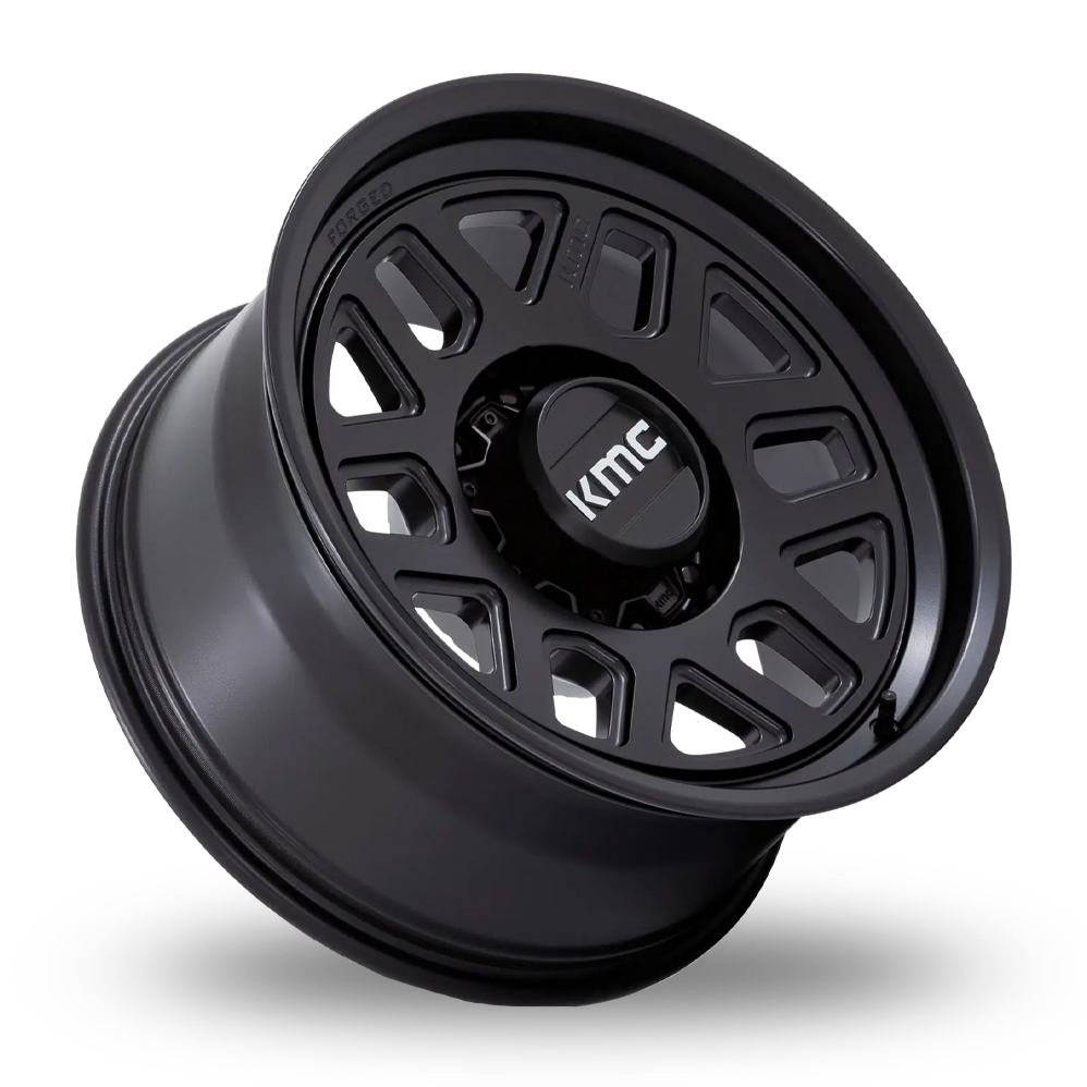 18" KMC KM451 Mesa Forged Monoblock Satin Black Alloy Wheels