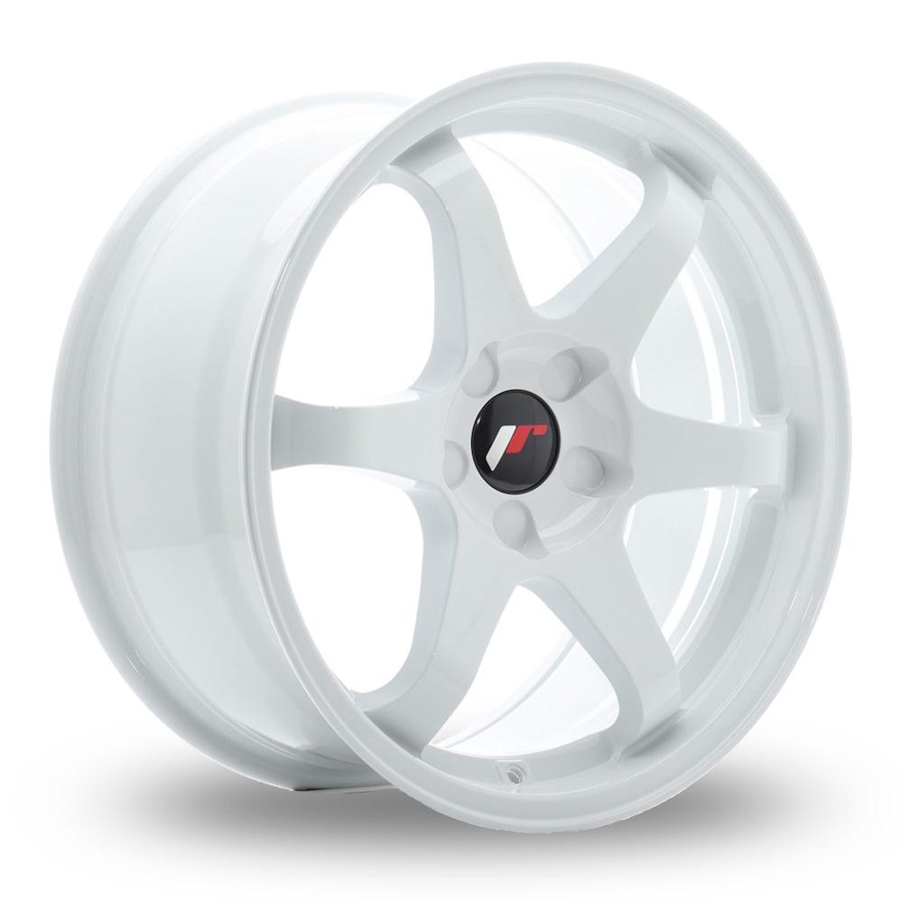 Japan Racing JR3 (8x18) (Custom Fitment) White Alloy Wheels
