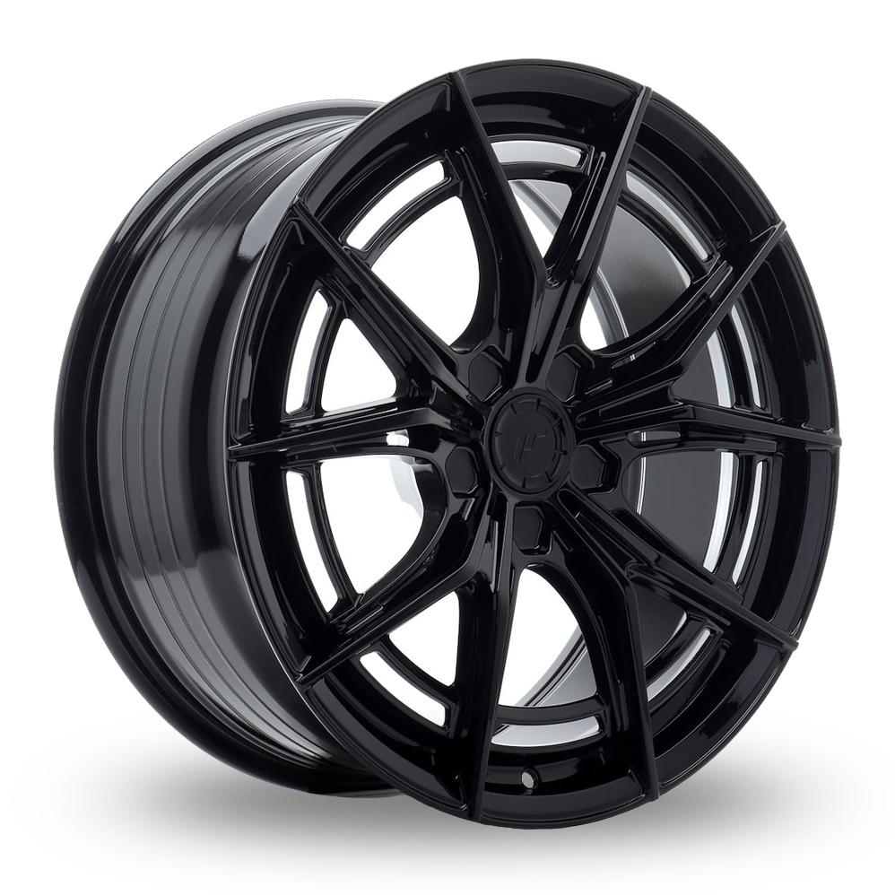 Japan Racing JR50 (9.5x19) (Custom Fitment) Gloss Black Alloy Wheels
