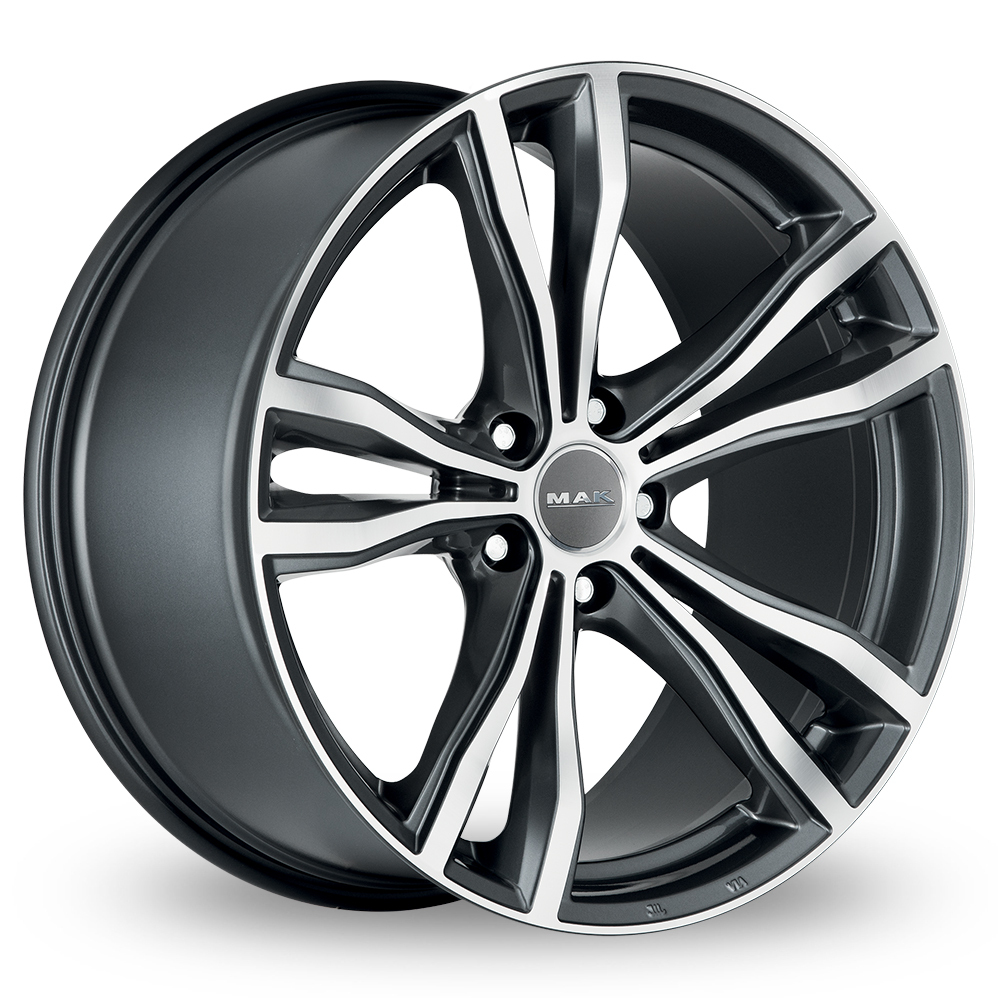 19" MAK X-Mode Gunmetal Mirror Alloy Wheels