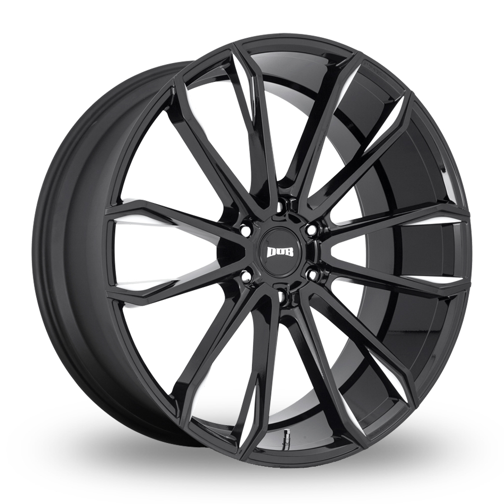DUB S252 Clout (USA Warehouse) Gloss Black Milled Alloy Wheels