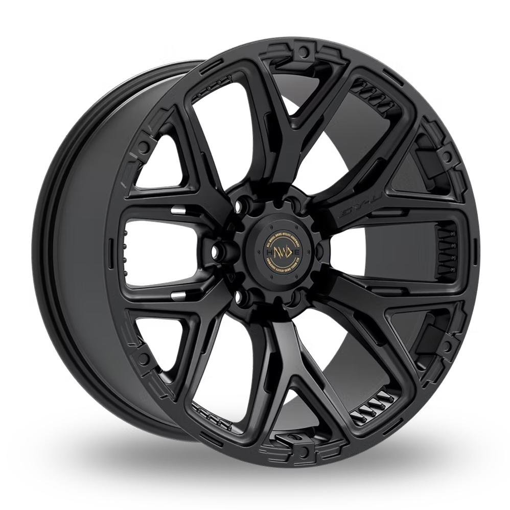 9.5x20 6-139 ET0 Hawke 6YU (Matt Black) (106.2cb) (1150kg Load) Alloy Wheels