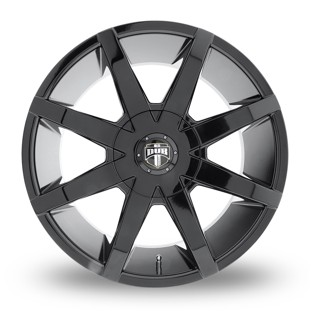 20" DUB S110 Push Gloss Black Alloy Wheels