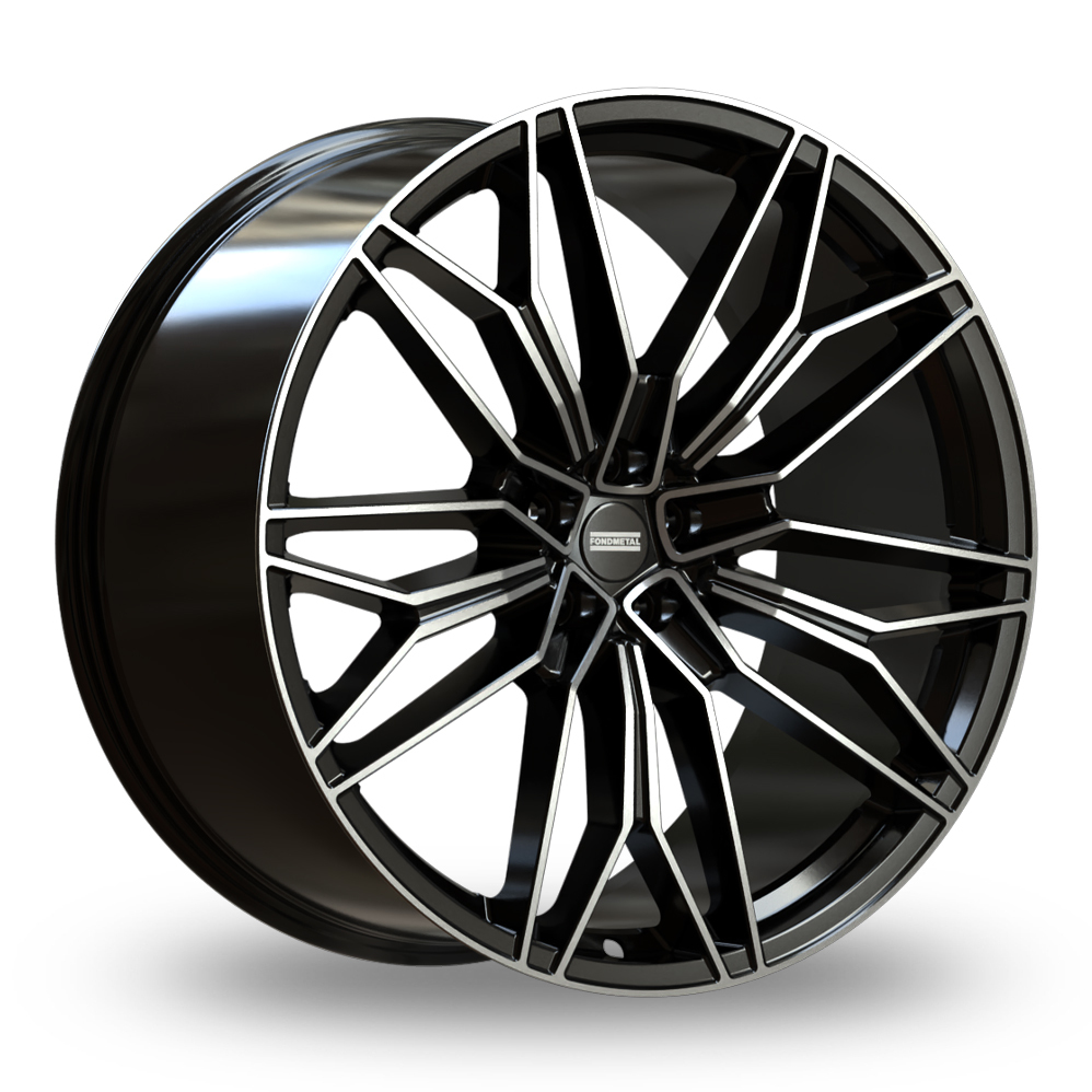 Fondmetal STC-23 Gloss Black Machined Alloy Wheels