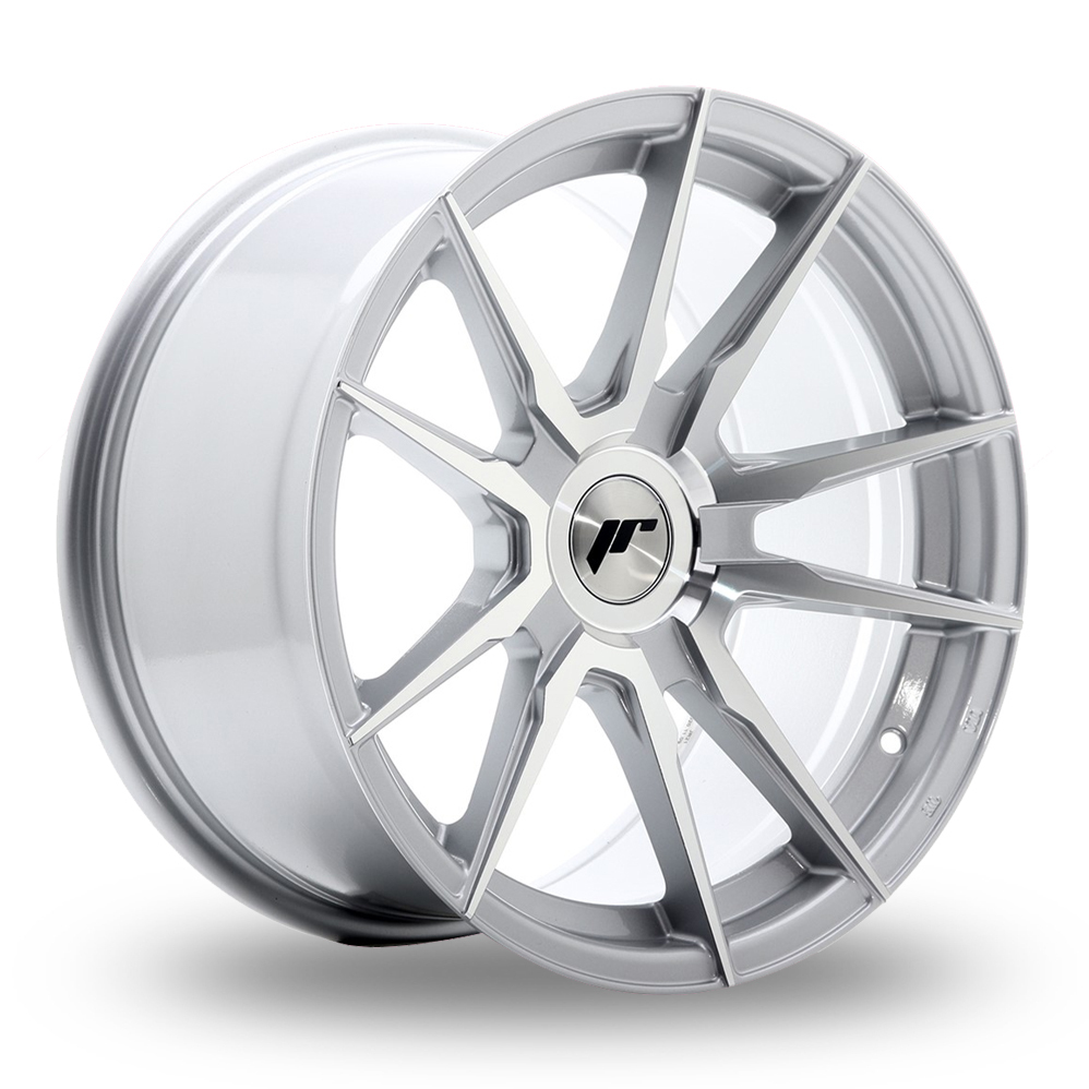 Japan Racing JR21 (9x17) (Custom Fitment) Silver Machined Face Alloy Wheels