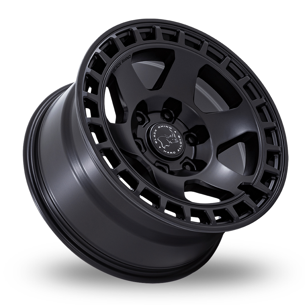 17" Black Rhino BR022 Bahari Matt Black Alloy Wheels