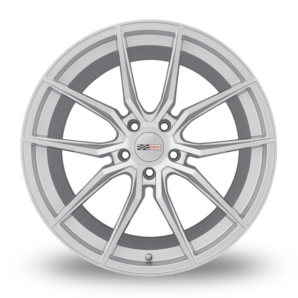 20" Cray Spider Silver With Mirror Cut Face Alloy Wheels