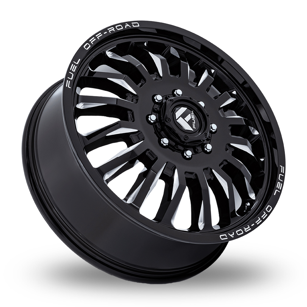 22" Fuel Off-Road D868 ARC Dually (USA Warehouse) Gloss Black Milled Alloy Wheels