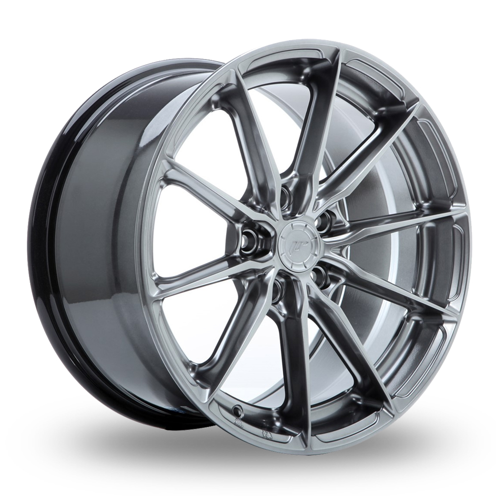 Japan Racing JR37 (9x21) (Custom Fitment) Hyper Black Alloy Wheels