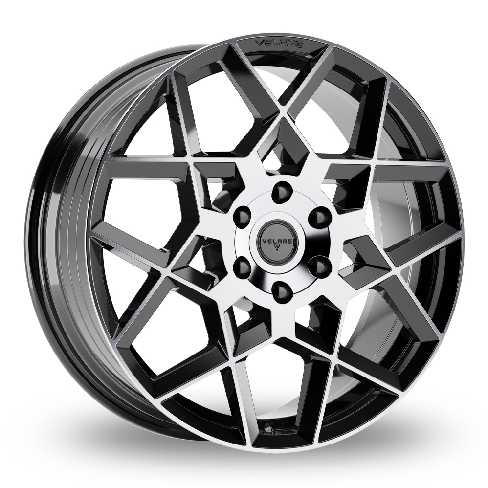 Velare VLR-6X Gloss Black Machined Alloy Wheels