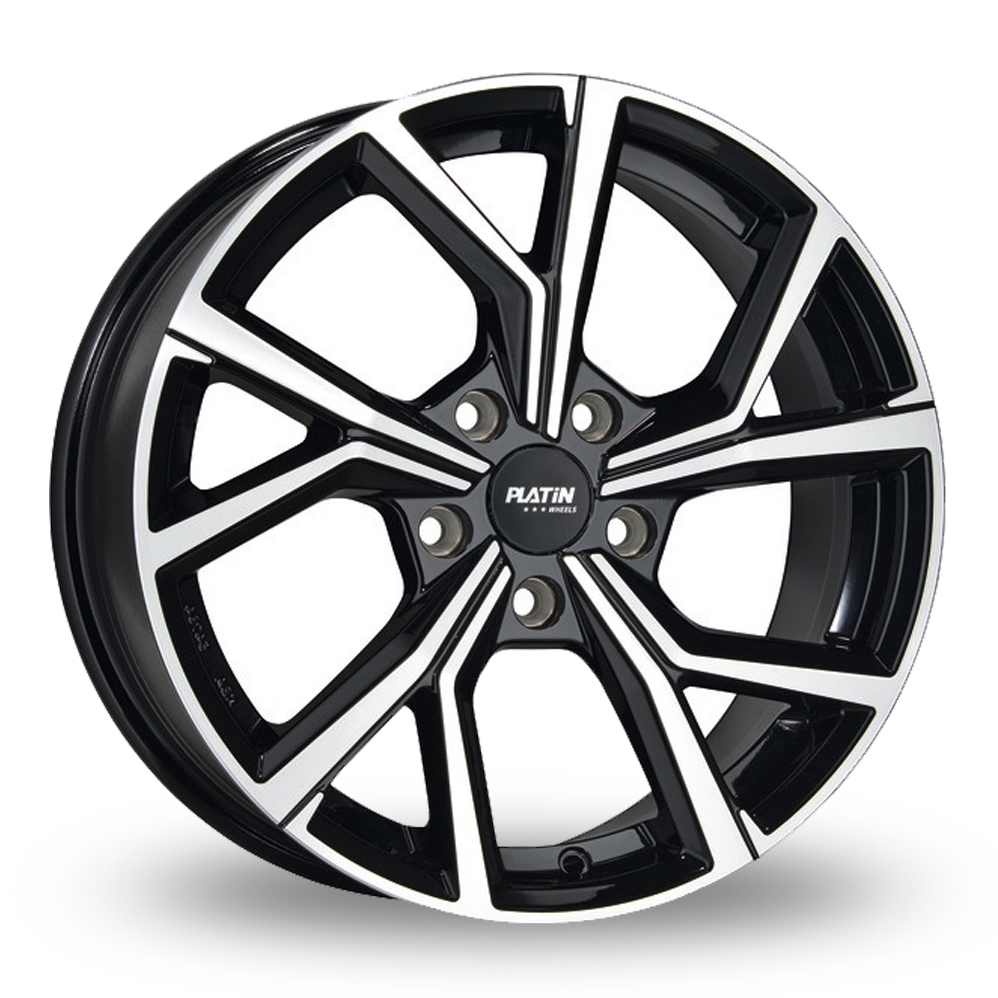 Platin P 115 Black Polished Alloy Wheels