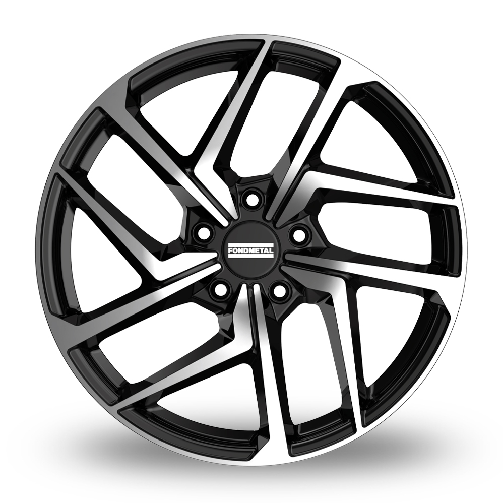 19" Fondmetal Taara Gloss Black Machined Alloy Wheels