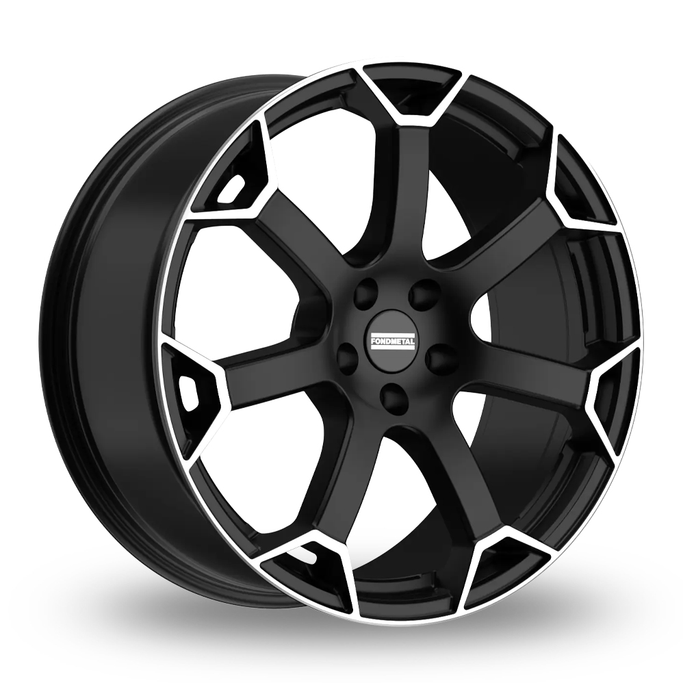Fondmetal Zephyrus Matt Black Machined Alloy Wheels