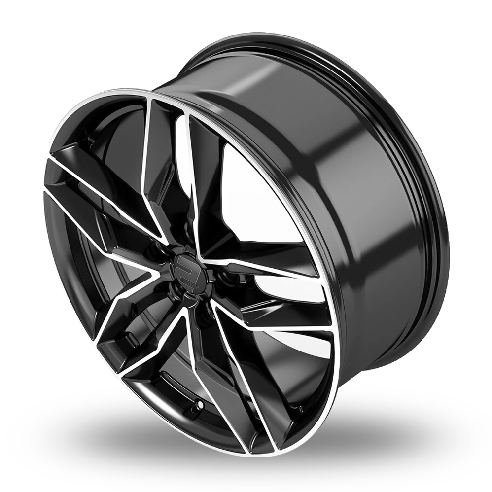 18" 2DRV WH40 Black Machined Alloy Wheels