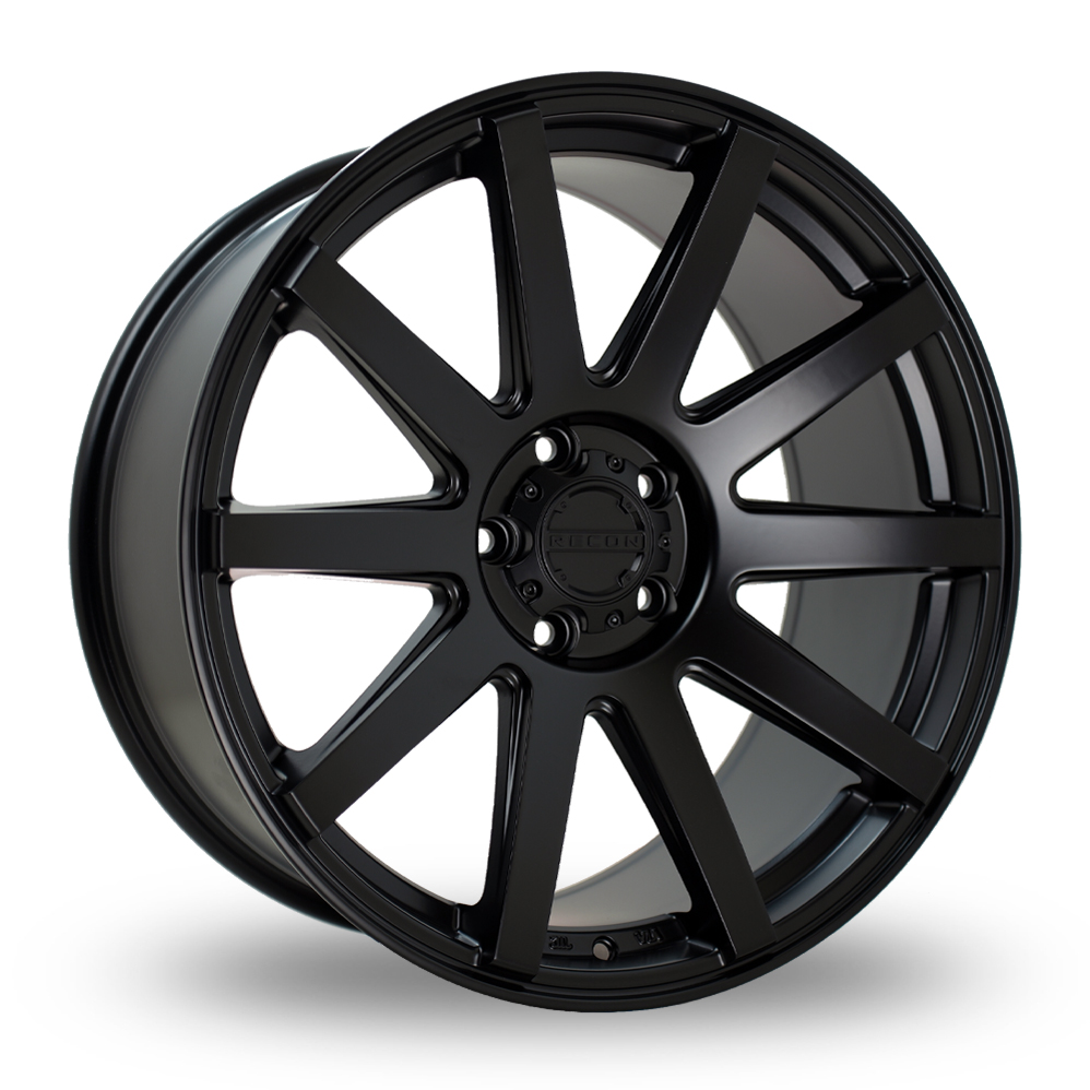 Recon Off-Road Force Satin Black Alloy Wheels