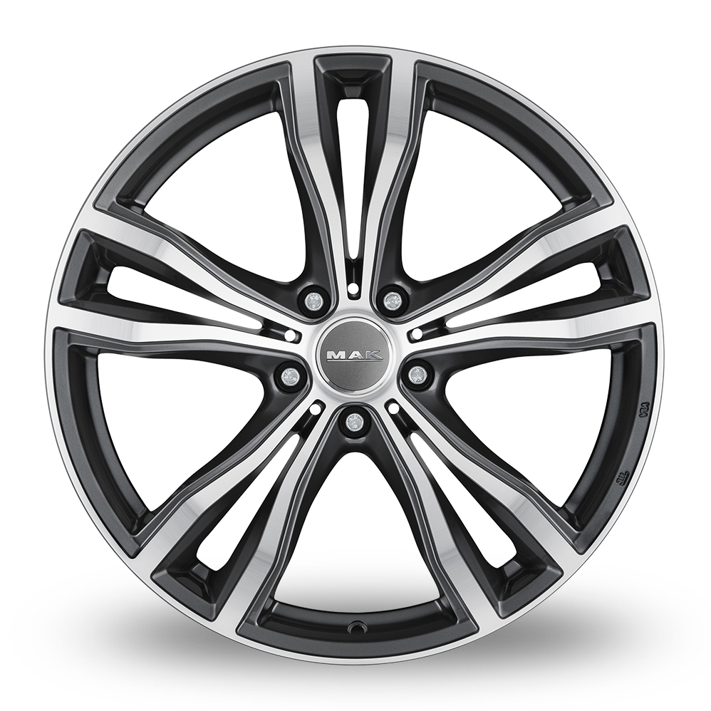 19" MAK X-Mode Gunmetal Mirror Alloy Wheels
