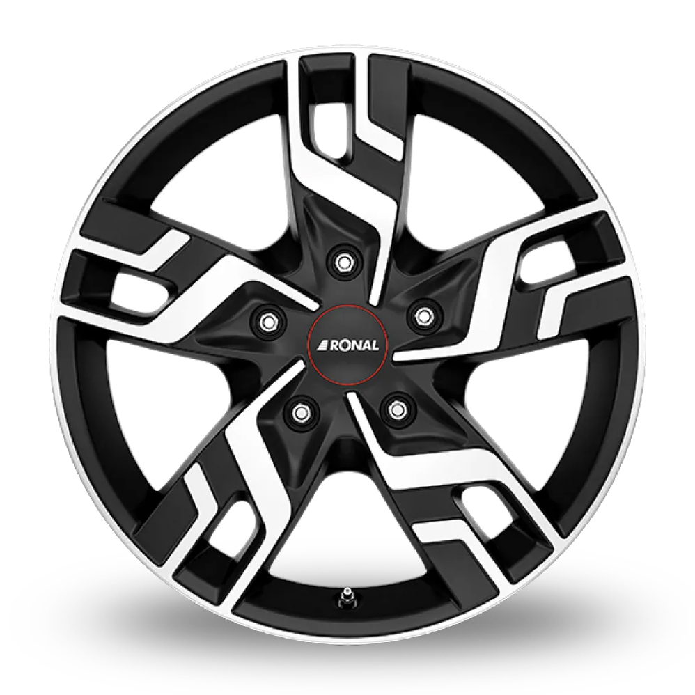 17" Ronal R64 Matt Black Polished Alloy Wheels