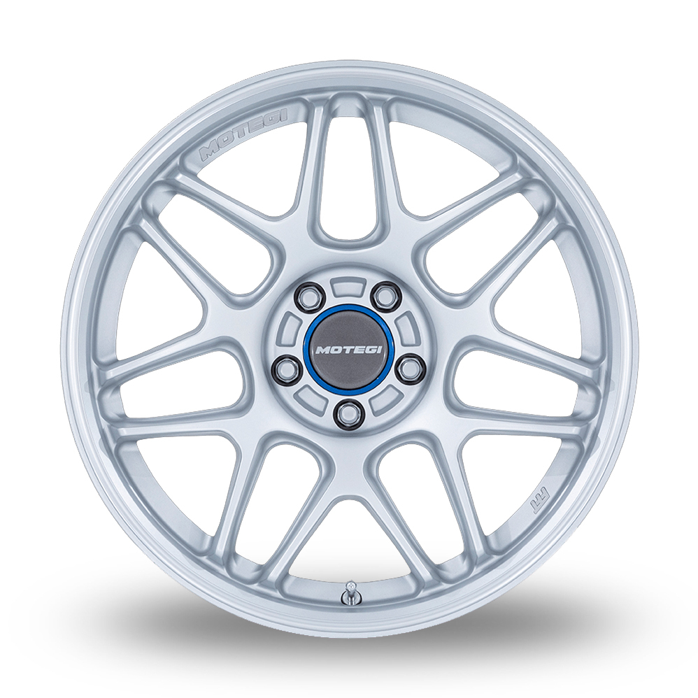 18" Motegi Racing MR158 Tsubaki Hyper Silver With Machined Lip Alloy Wheels