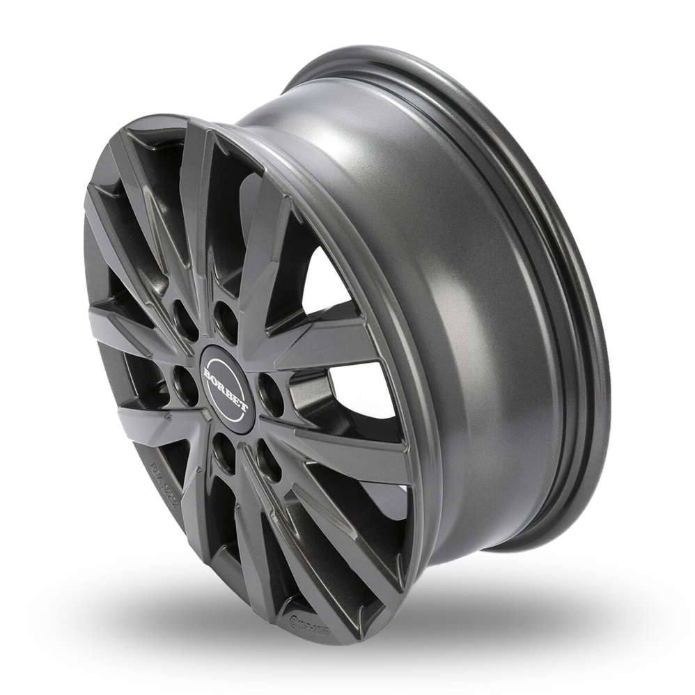 16" Borbet CW6 Gloss Anthracite Alloy Wheels
