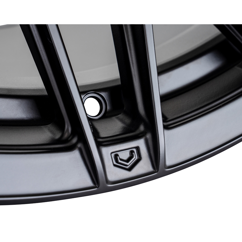 17" Vossen HFX-6 (9x17) (Super Deep Concave) Satin Black Alloy Wheels