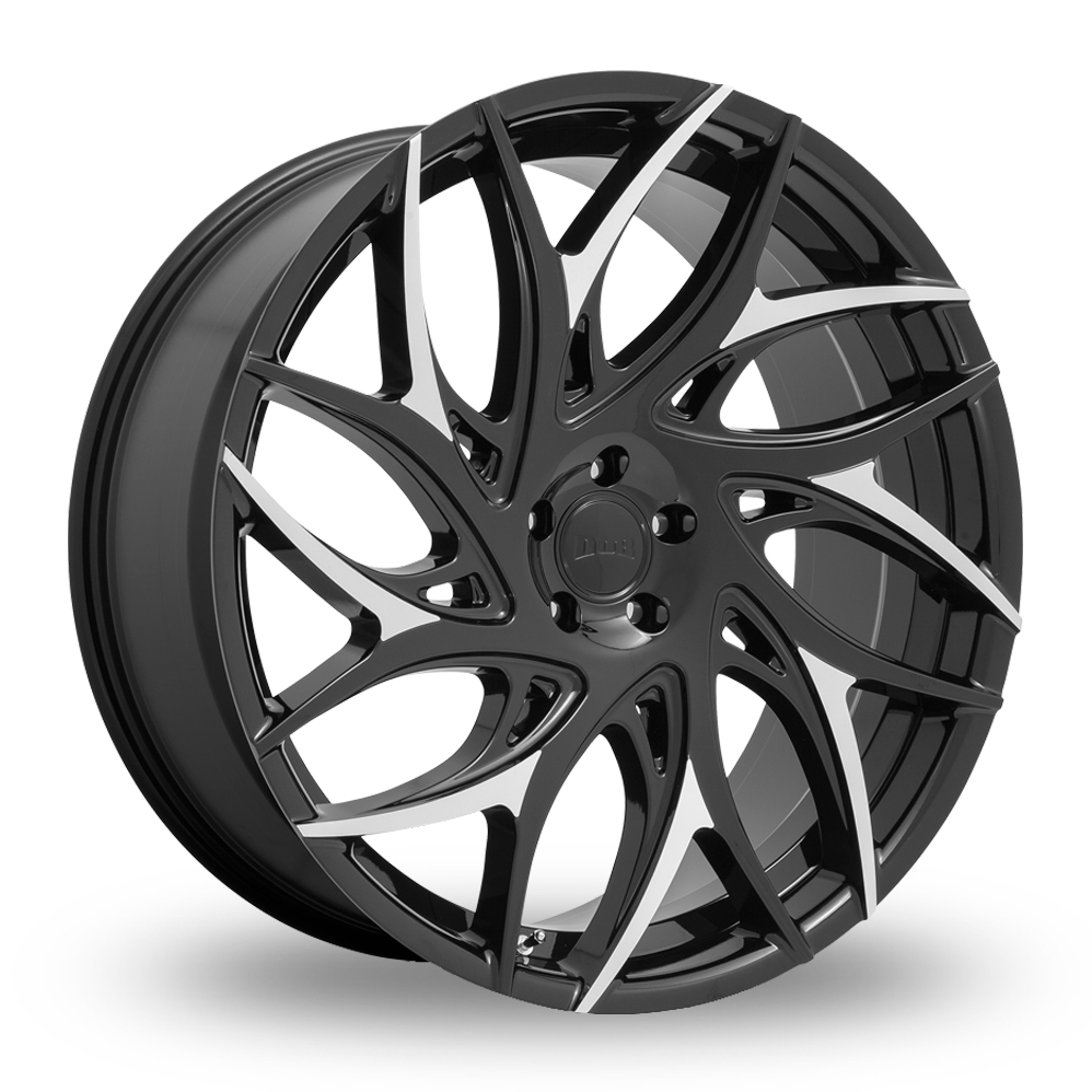 DUB S259 G.O.A.T. (USA Warehouse) Gloss Black With Machined Spokes Alloy Wheels