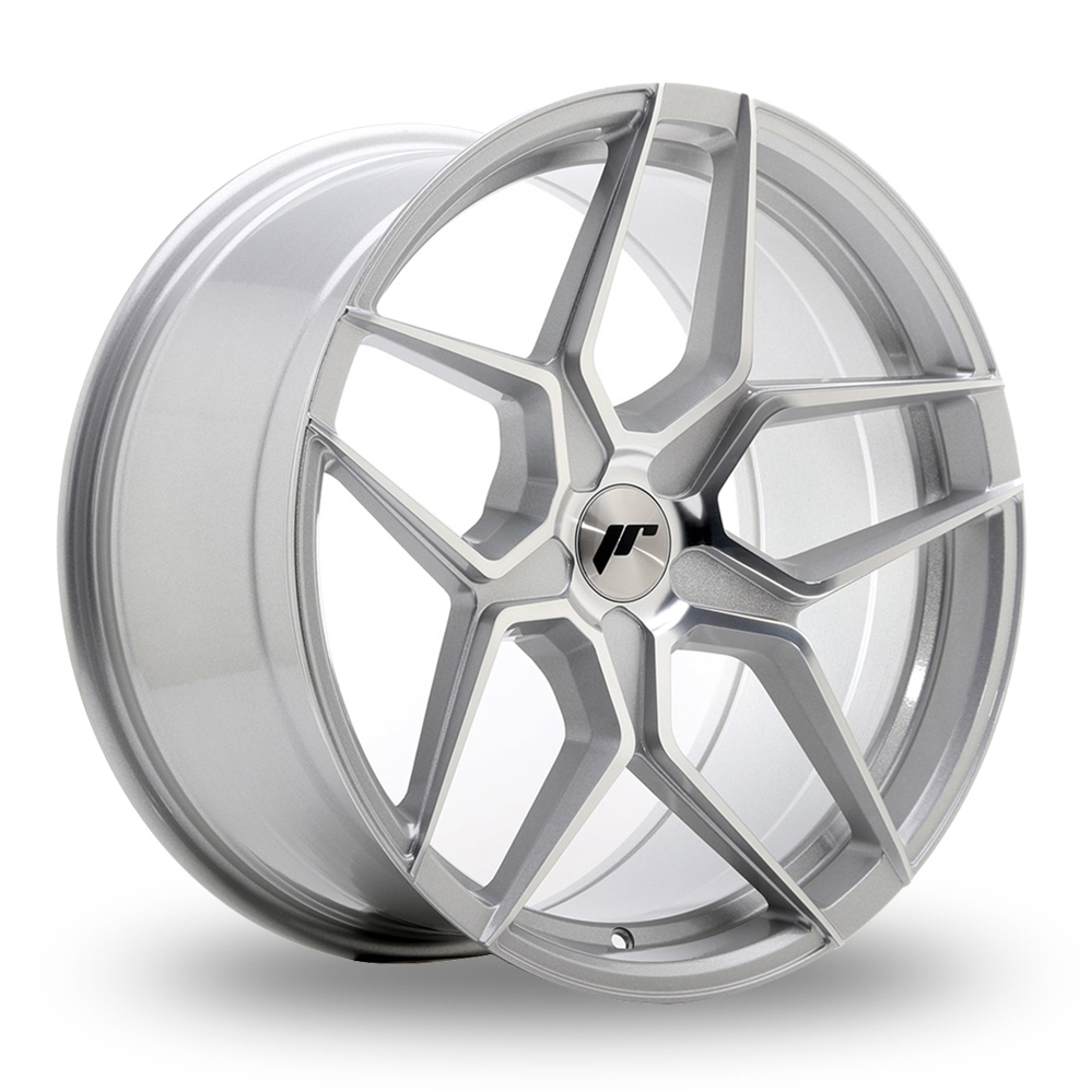 Japan Racing JR34 (9.5x19) (Custom Fitment) Silver Machined Face Alloy Wheels