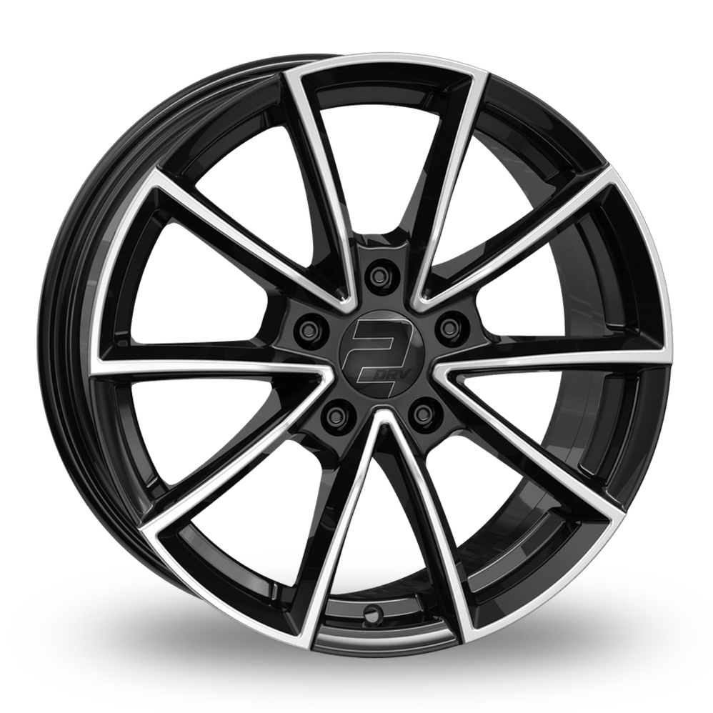 2DRV WH28 Black Machined Alloy Wheels
