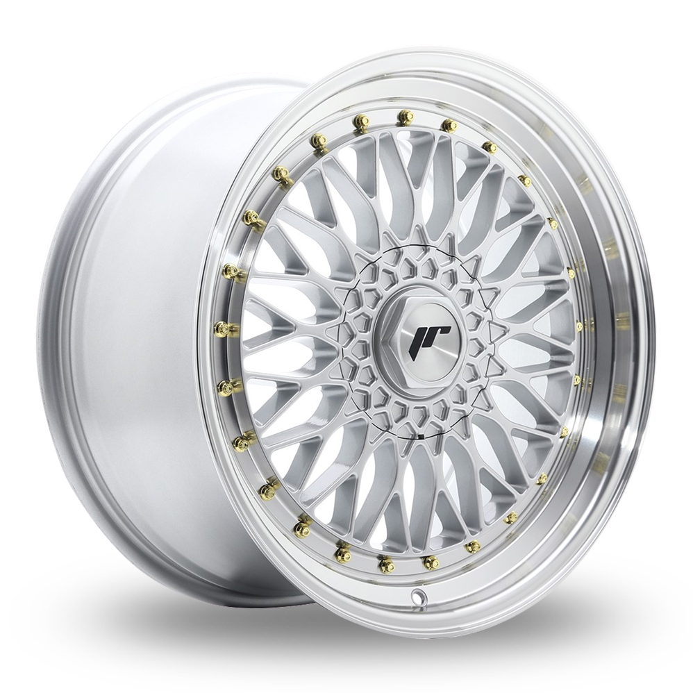 Japan Racing JR9 (9.5x19) (Custom Fitment) Silver Machined Lip Alloy Wheels