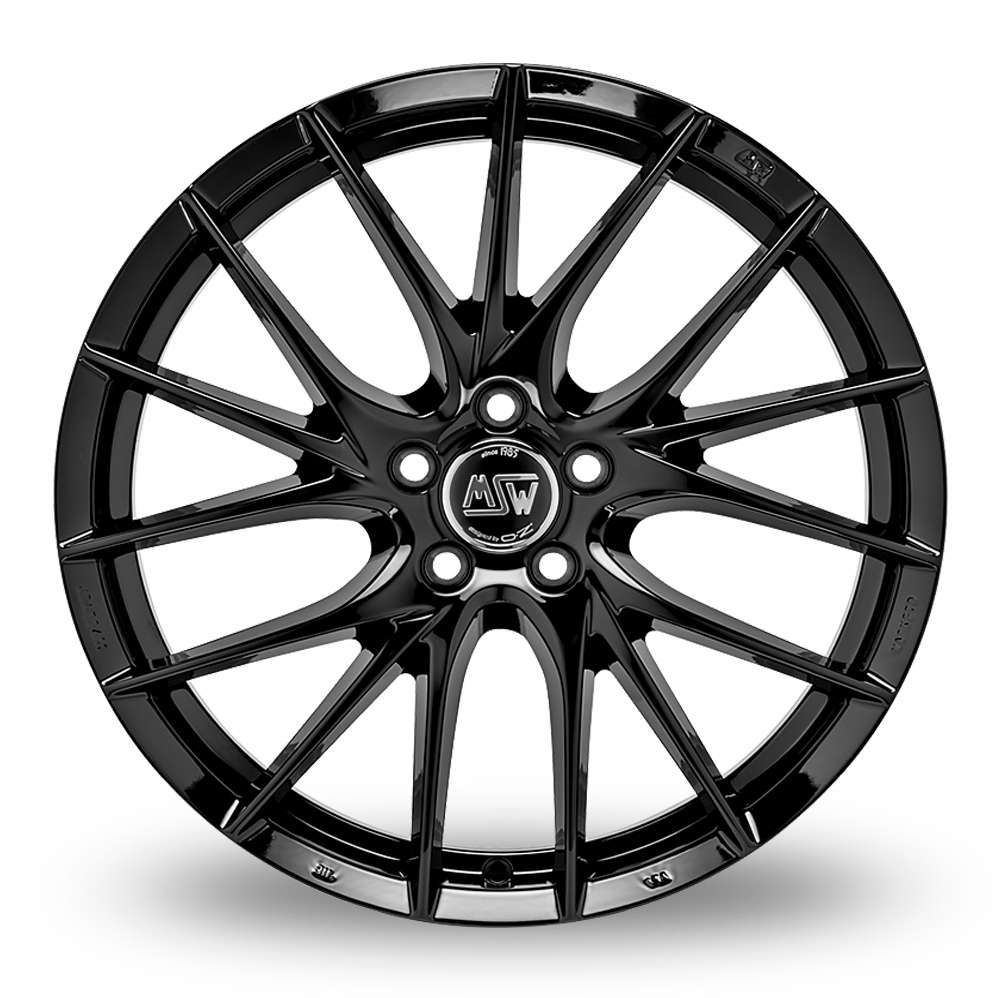 18" MSW (by OZ) 29 Gloss Black Alloy Wheels