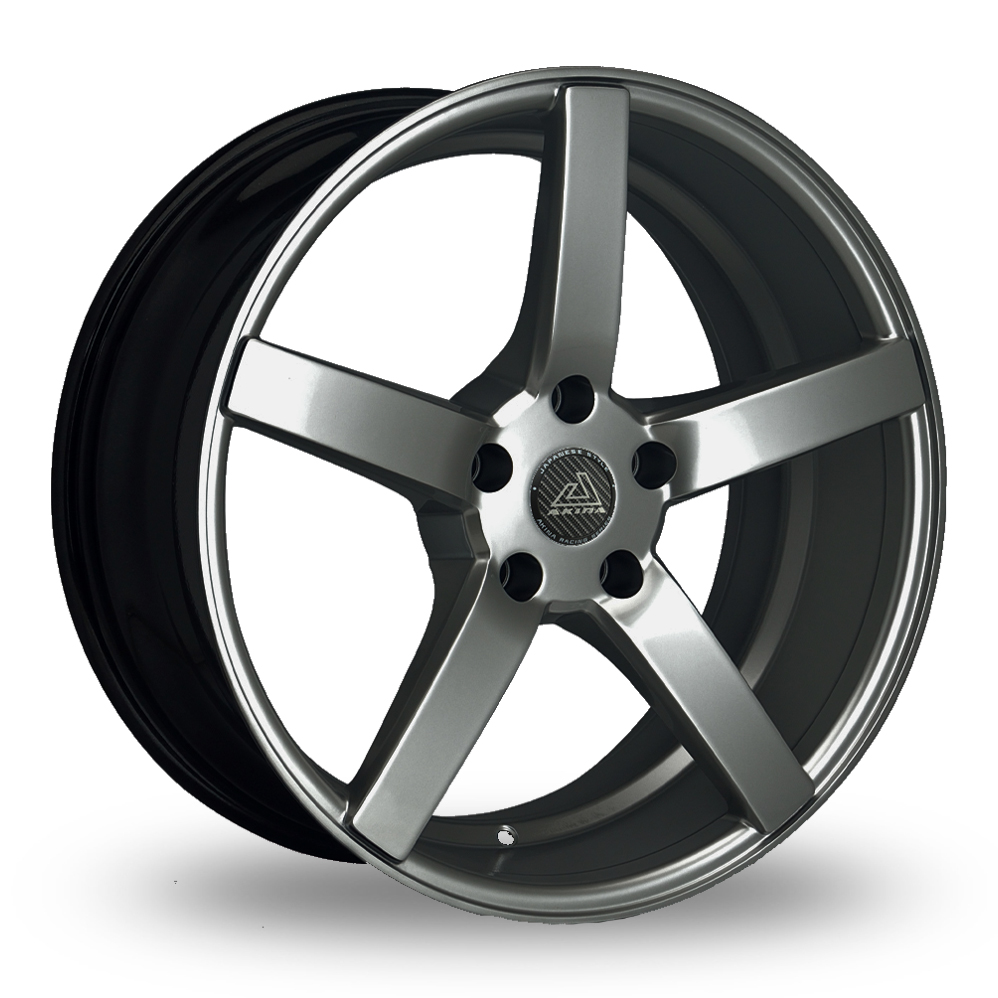 Akina Magnum Gun Metal Alloy Wheels