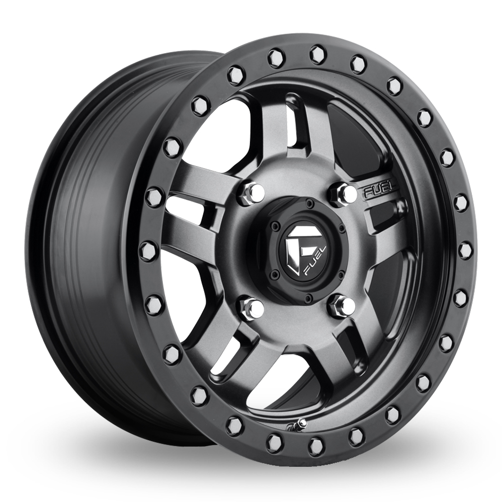 Fuel Off-Road D557 Anza UTV (USA Warehouse) Matt Gunmetal Black Bead Ring Alloy Wheels