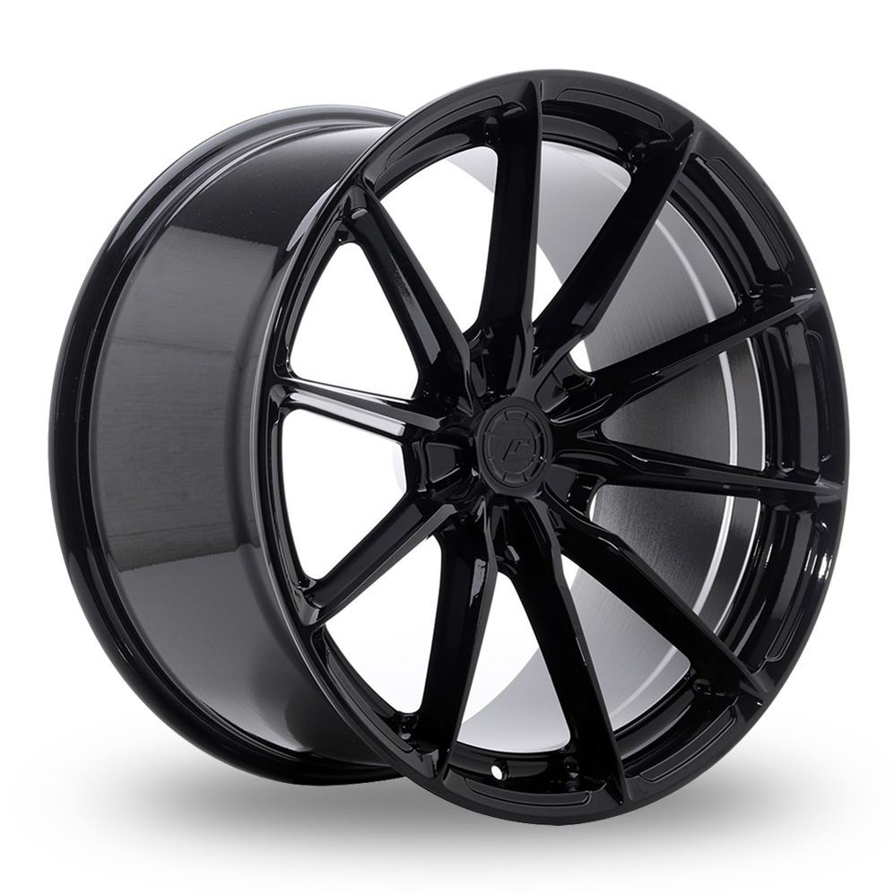 Japan Racing JR37 (10.5x20) (Custom Fitment) Gloss Black Alloy Wheels