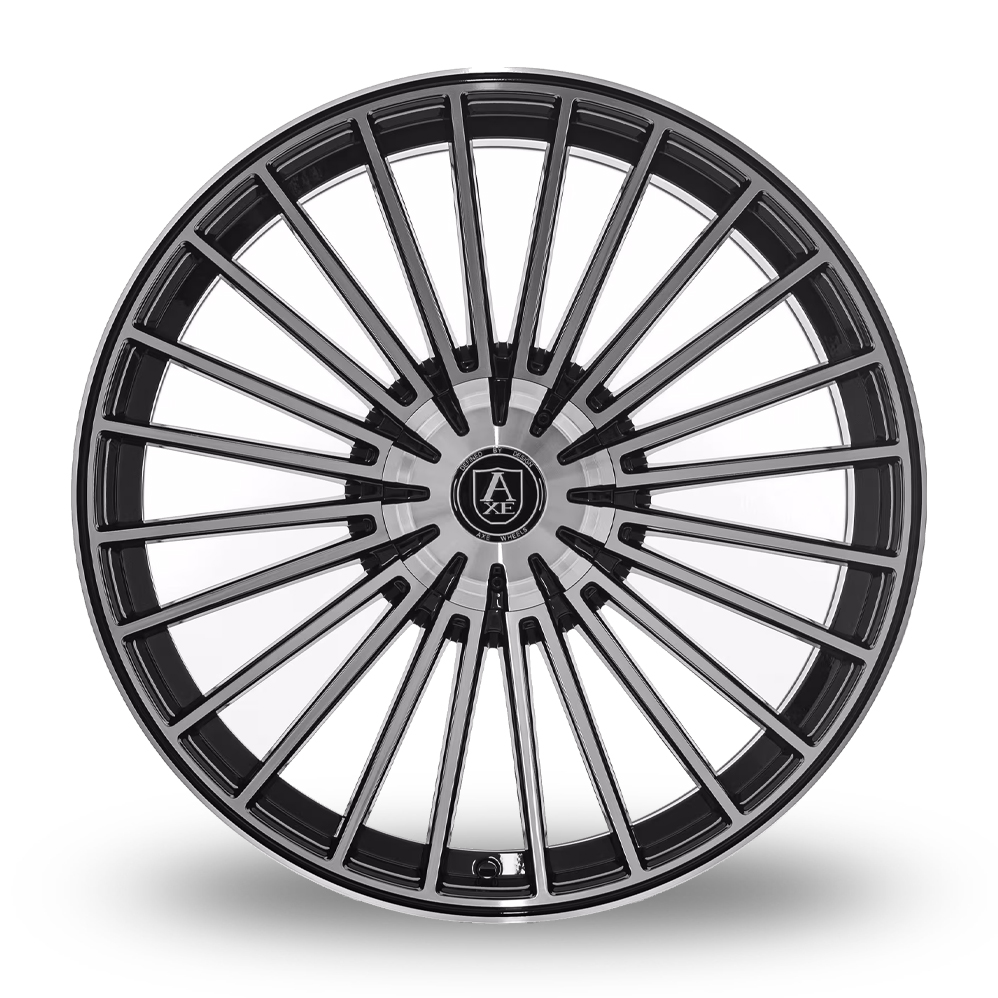 22" Axe EX50 Gloss Black Polished Alloy Wheels