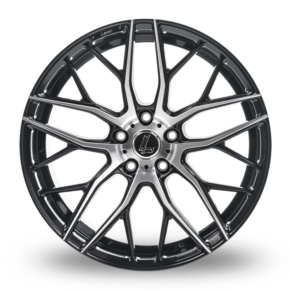 19" Lenso CQA Gloss Black Polished Alloy Wheels
