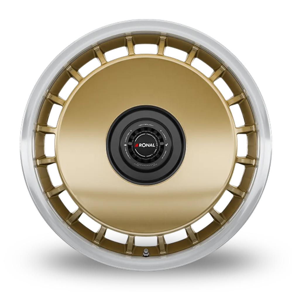 18" Ronal R50 REV-B Racing Gold Polished Rim Alloy Wheels