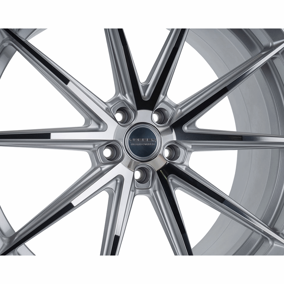 19" Vossen HFX-2 (8.5x19) (Flat Concave) Silver Polished Alloy Wheels
