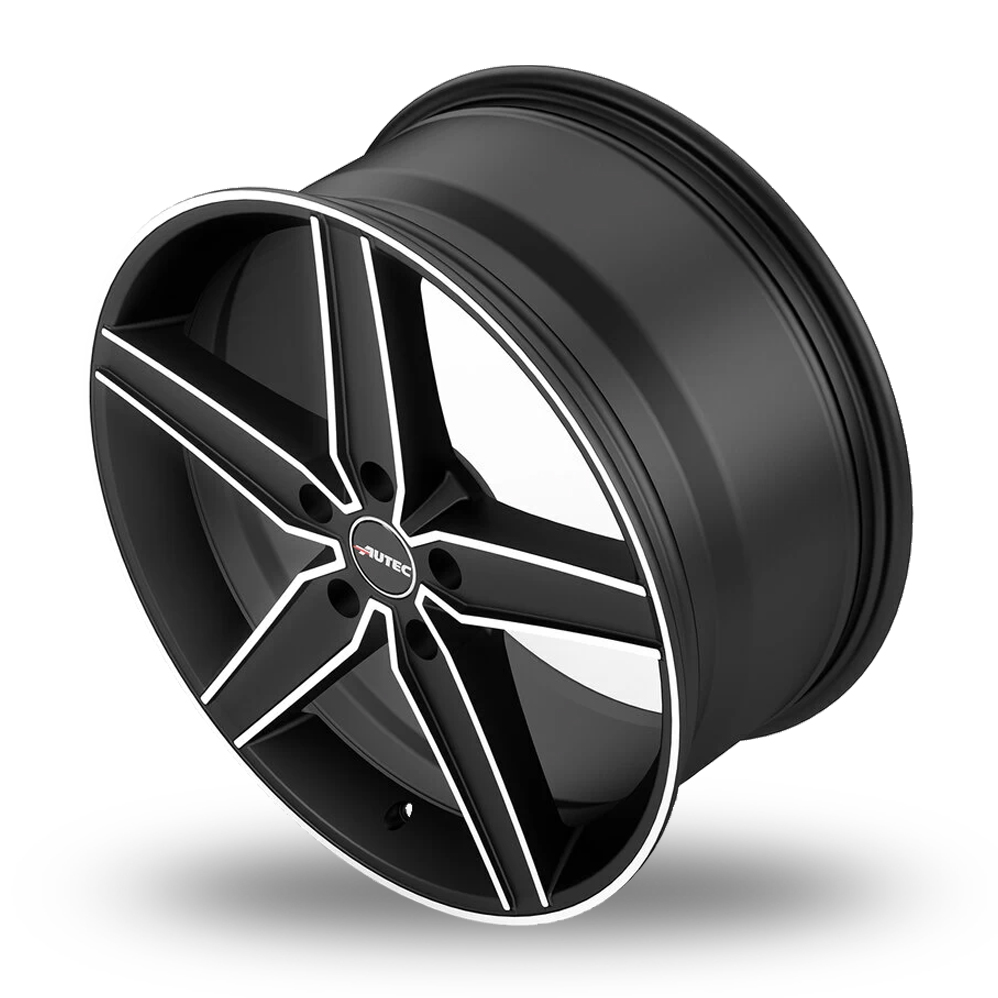 17" Autec Delano Matt Black Polished Alloy Wheels