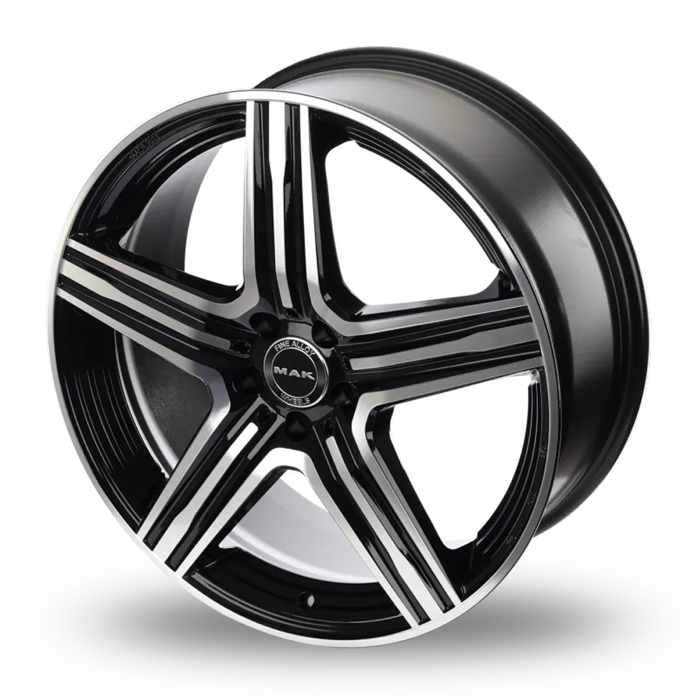19" MAK Lewis Black Mirror Alloy Wheels