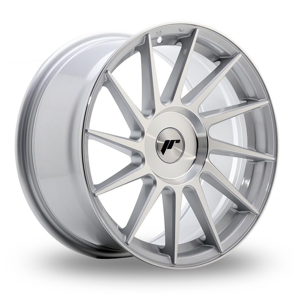Japan Racing JR22 (8x17) (Custom Fitment) Silver Machined Face Alloy Wheels