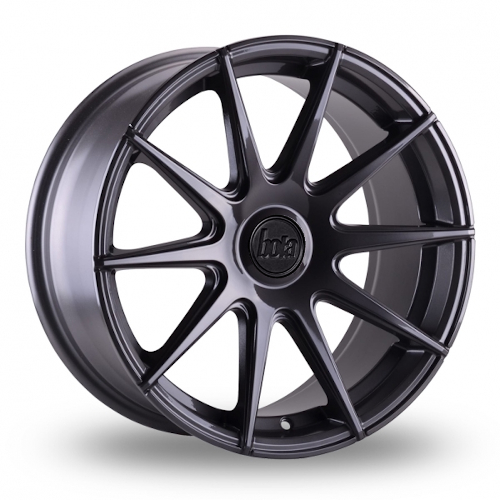 8.5x19 5x100 ET35 Bola CSR (Gloss Gunmetal) (72.6cb) (815kg Load) (10.1kg Weight) (TW) ***Front Staggered*** Alloy Wheels