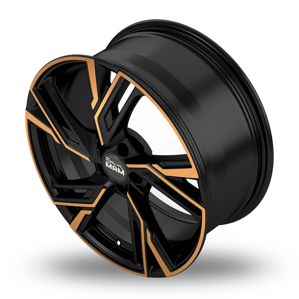 18" MAM RS5 Matt Black Copper Alloy Wheels