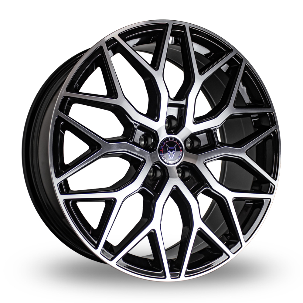 Wolfrace Eurosport Road Edition Urban Racer Gloss Black Polished Alloy Wheels