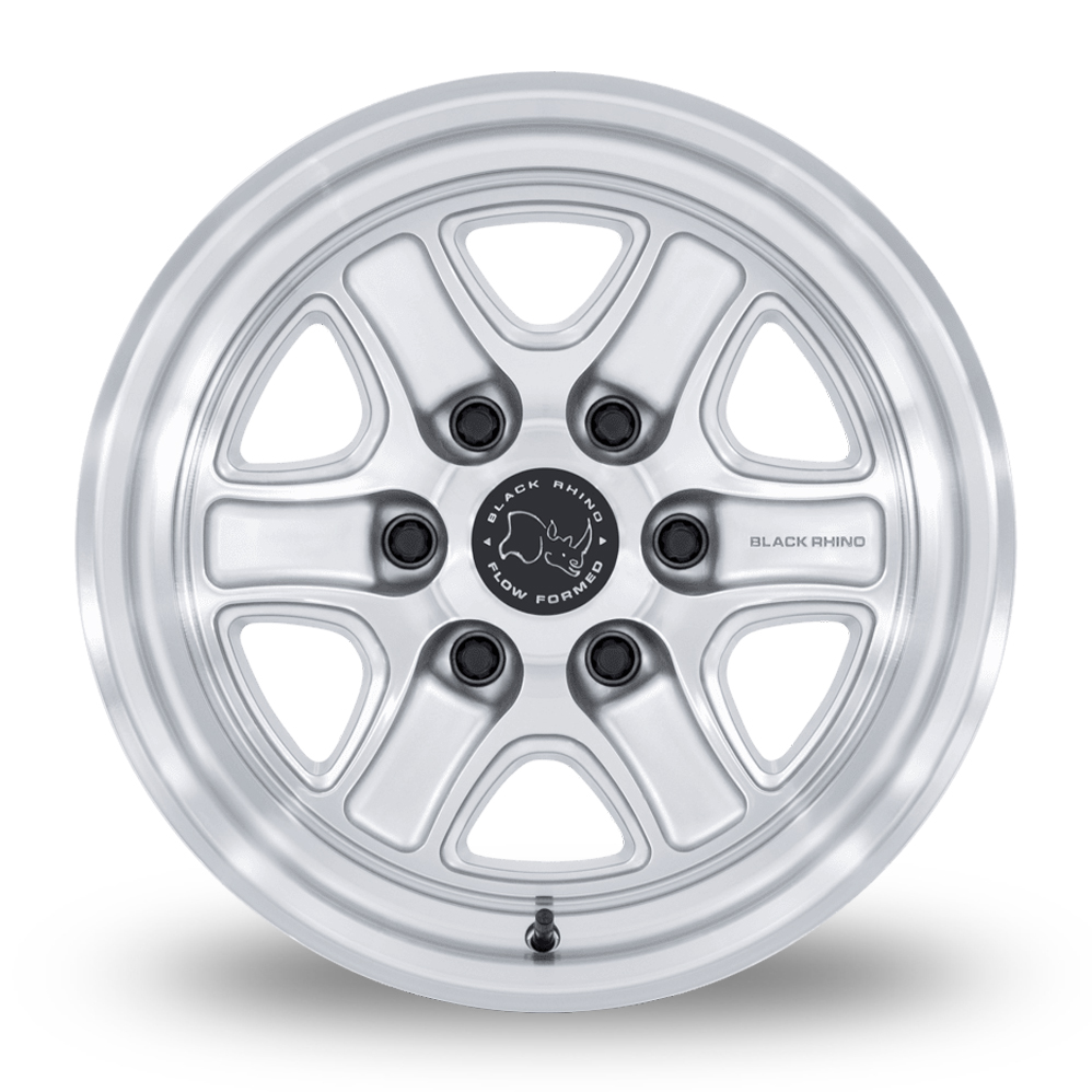 18" Black Rhino BR032 Echo (USA Warehouse) Gloss Silver Polished Alloy Wheels