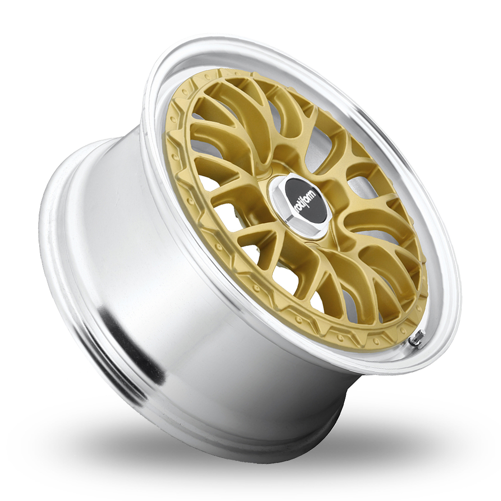 18" Rotiform R156 LSR Matt Gold Polished Alloy Wheels