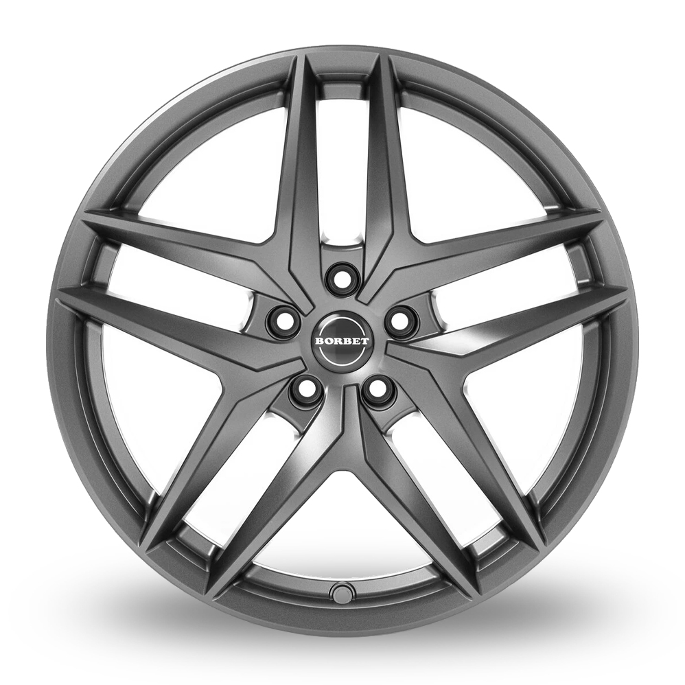 17" Borbet Z Matt Grey Alloy Wheels