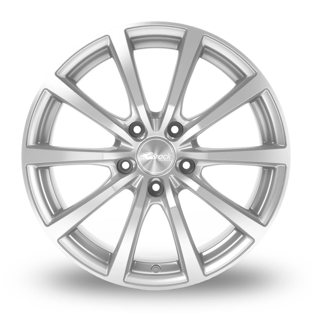 19" Brock B32 Crystal Silver Alloy Wheels